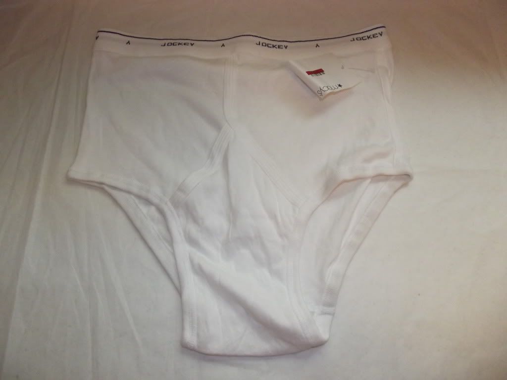 Jockey White Cotton USA Men's SIze 38 Cotton Briefs Trunks 61683