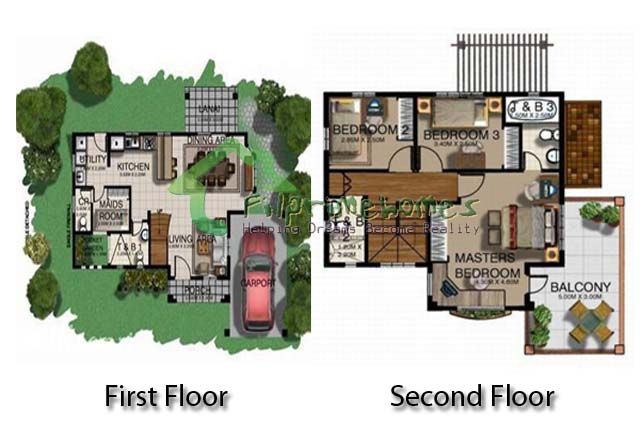 Two Storey House Design With Floor Plan In The Philippines - easy ...