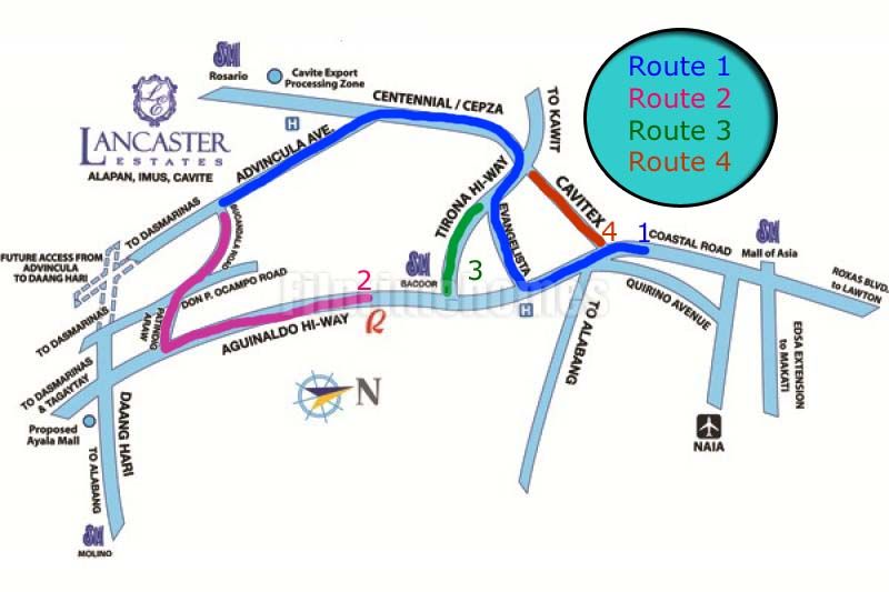 Access Routes to Katherine House Model at Lancaster Estates
