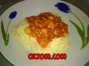 Resepi Spaghetti Daging Cara Mudah dan Ringkas - Ciktom