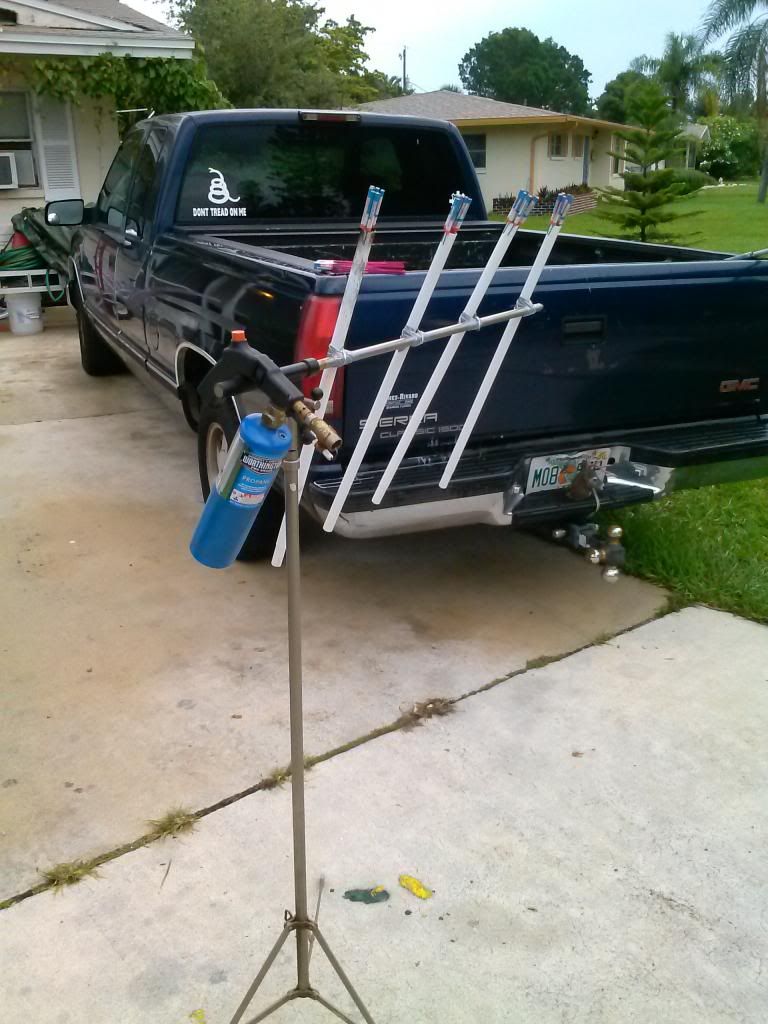 Bailing wire, duct tape and a little redneck engineering.
