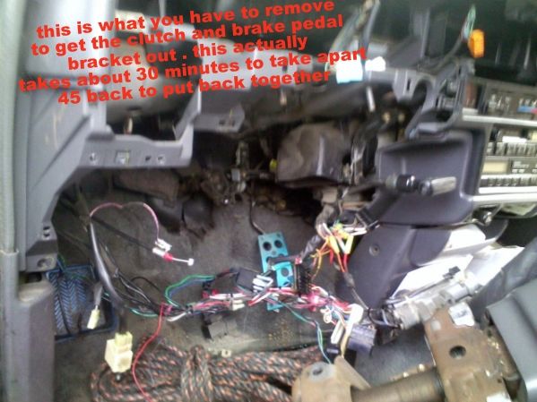 1992 Toyota PU Pedalbracketunderdashremoved Zps52fb9467