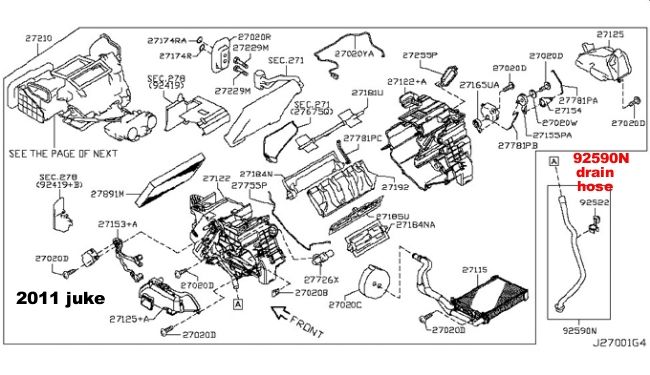 Nissan versa ac drain #5