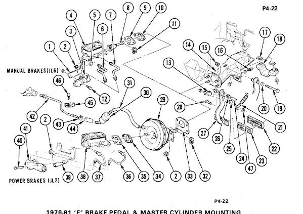 78 81Fbodybrakeboostermasterandpedals Zps68d31084