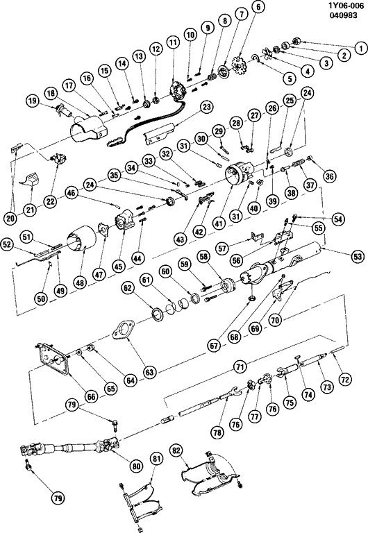 Steeringcolumteloscopicc4corvette Zps36560f5c
