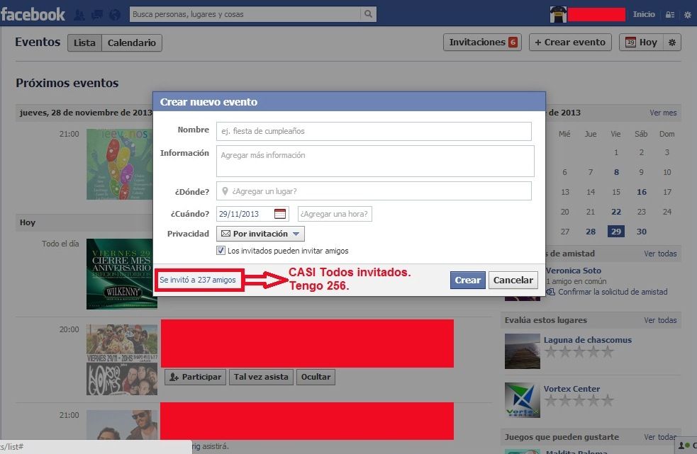 Como invitar a todos tus amigos a un evento en Facebook Como invitar a todos tus amigos a un evento en Facebook