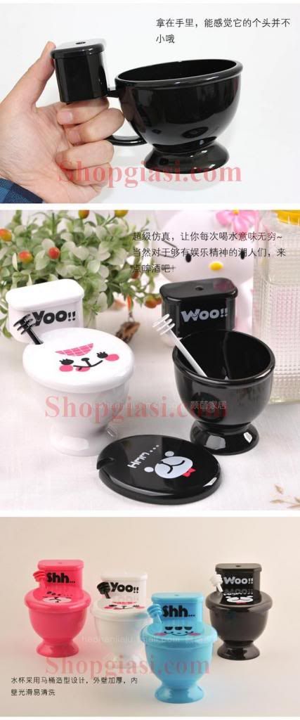 Ly nước hình bồn cầu, quà tặng độc đáo,shopgiasi.com