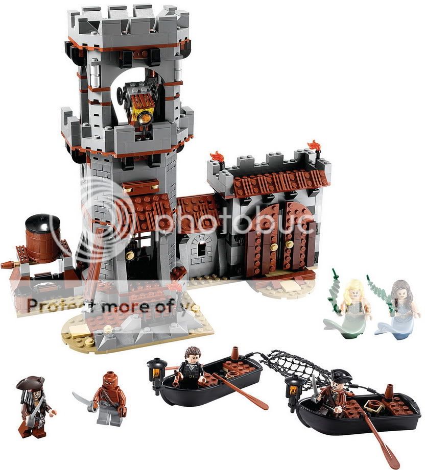 LEGO Pirates of the Caribbean Whitecap Bay Lighthouse 4194 w/ 6 