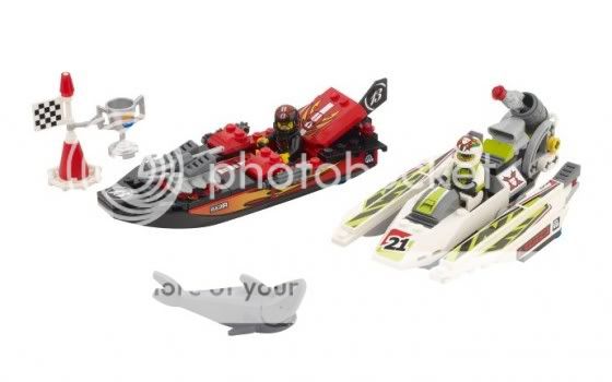LEGO World Racers Jagged Jaws Reef 8897 & Minifigs NEW  