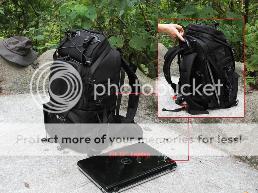 40L DSLR SLR Large Capacity Camera Backpack Bag Fit 17'' Laptop Canon Nikon Sony