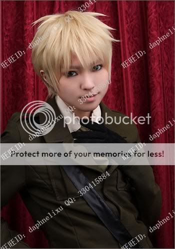 New Arthur Kirkland APH Axis powers Short Anime Cosplay Party Hair