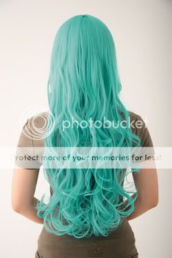 NEW BLEACH Neliel Raionkarurongu Green Emerald Wavy Anime Cosplay Hair 