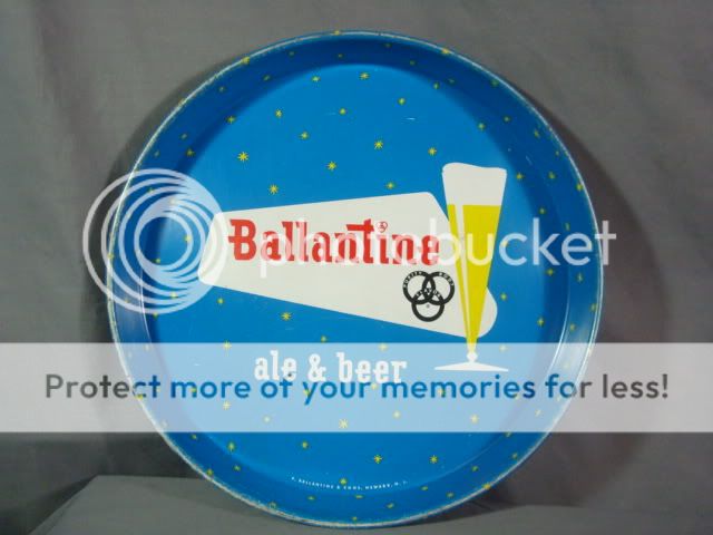 Vintage Ballantine Ale & Beer Drink Tray  